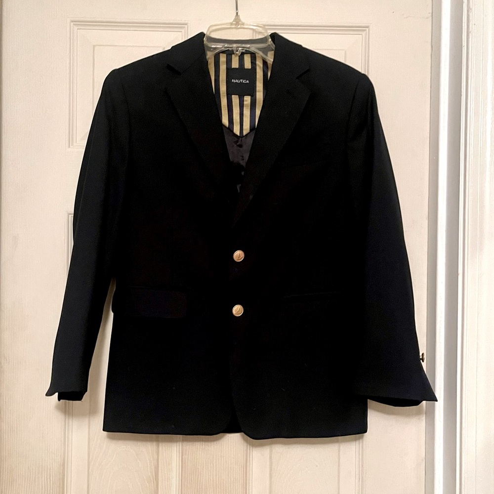 Navy Blue Boys Nautica Blazer Size 12